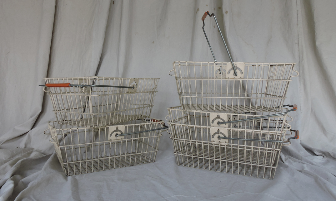 Original French Supermarket Baskets quintessential duckeggBLUE