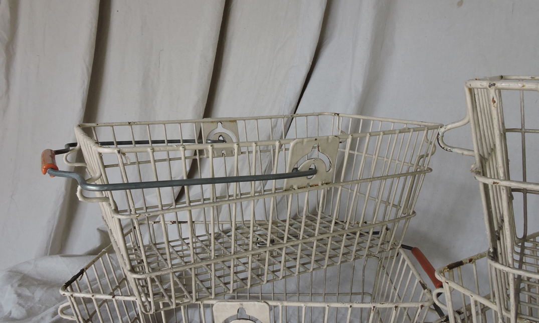 Original French Supermarket Baskets quintessential duckeggBLUE