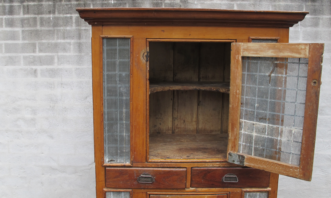 Antique Meat Safe quintessential duckeggBLUE