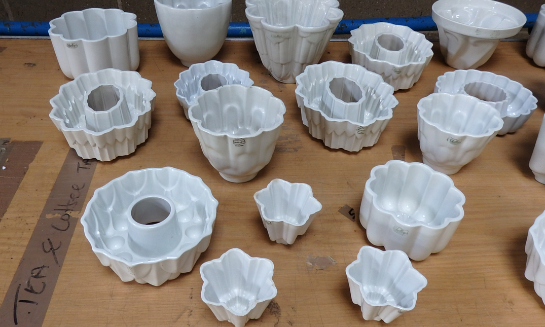 Shelley Ceramic Jelly Moulds quintessential duckeggBLUE