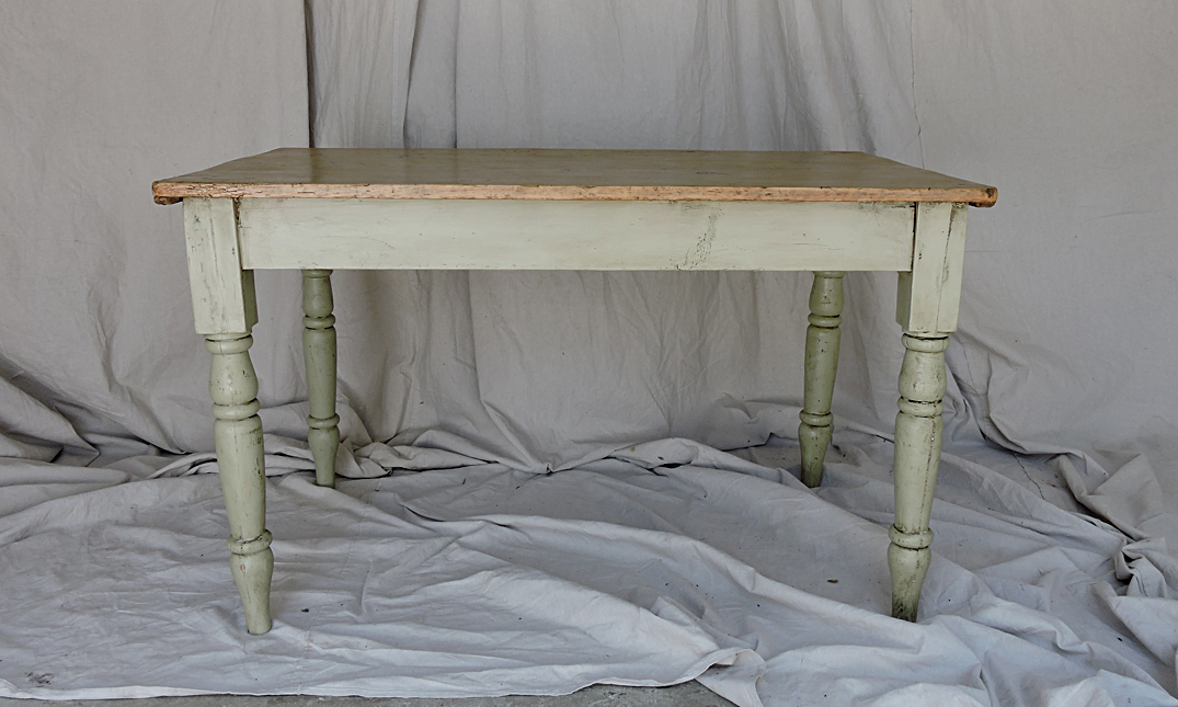 Victorian Farmhouse Kitchen Table quintessential duckeggBLUE