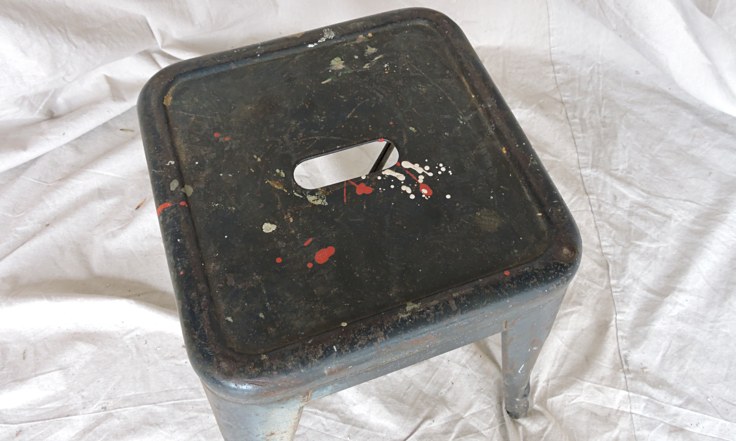 Original Tolix Stools quintessential duckeggBLUE