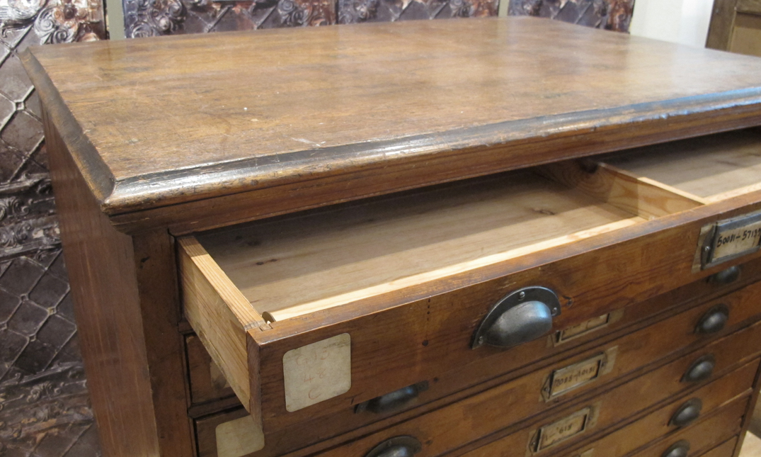 Vintage English Plan Drawers quintessential duckeggBLUE