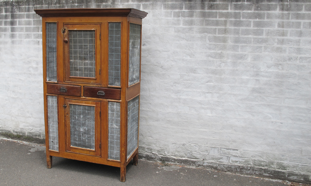 Antique Meat Safe quintessential duckeggBLUE