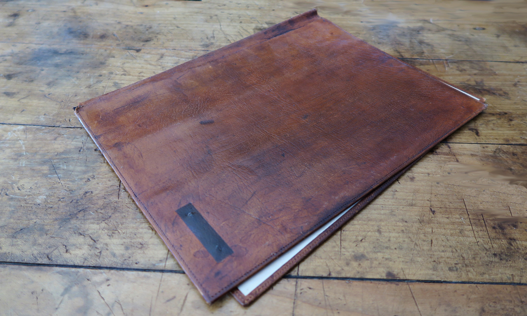 Asprey of London Leather Folio | quintessential duckeggBLUE