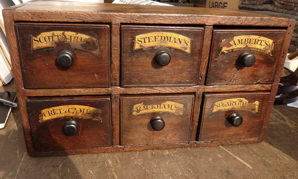 Antique Small Apothecary quintessential duckeggBLUE