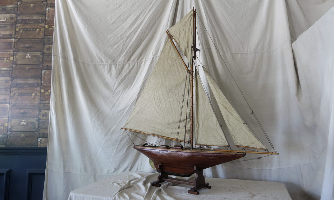 Antique Toy Sailing Yacht