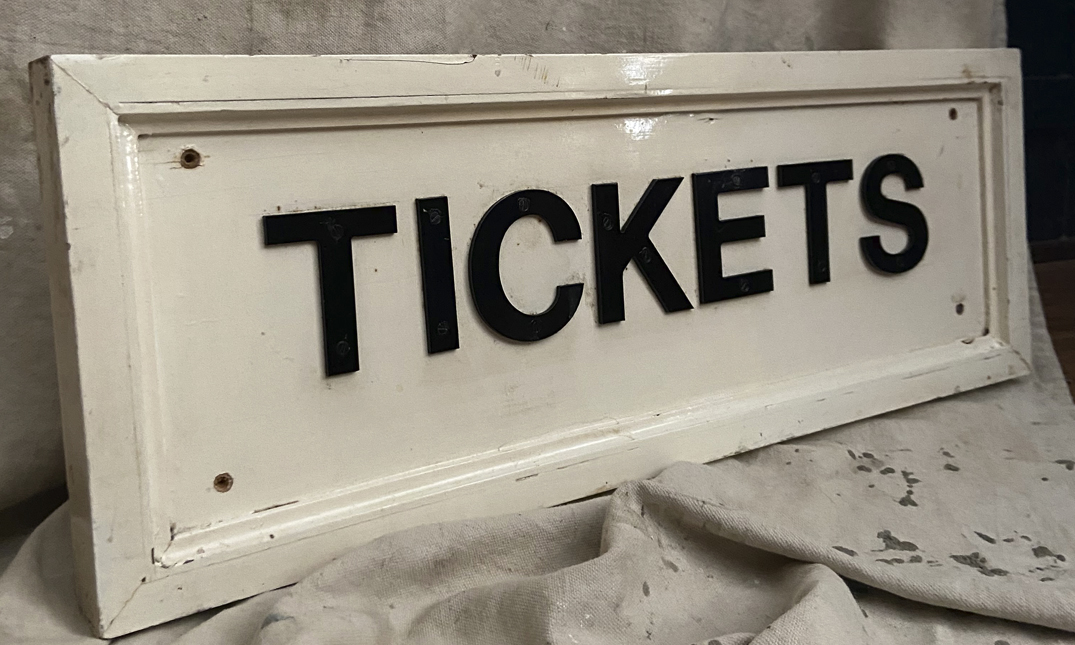 original Sydney railways tickets sign