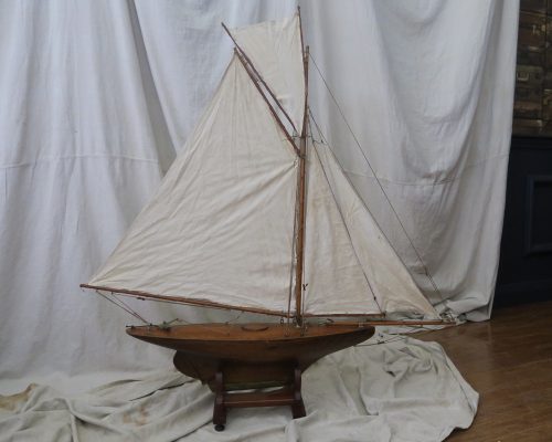 Antique Toy Sailing Yacht